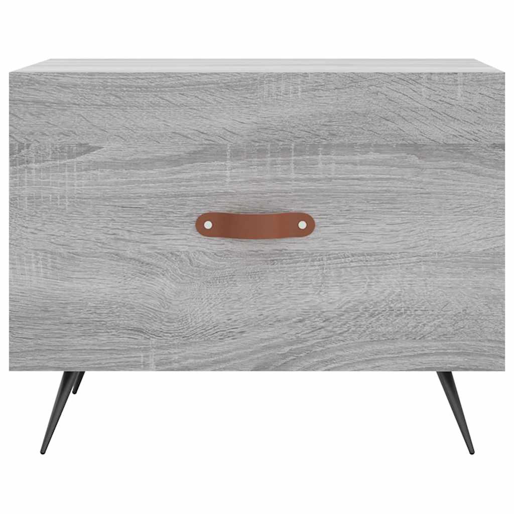 vidaXL Coffee Table Grey Sonoma 50x50x40 cm Engineered Wood