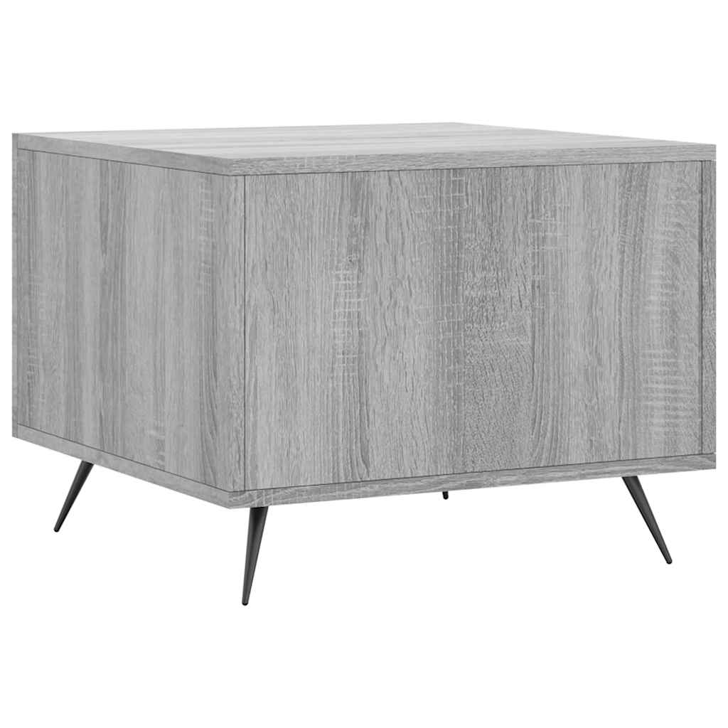 vidaXL Coffee Table Grey Sonoma 50x50x40 cm Engineered Wood