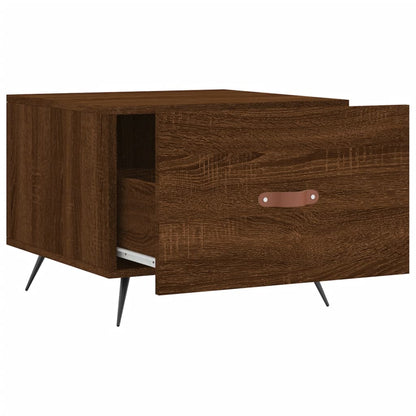 vidaXL Coffee Table Brown Oak 50x50x40 cm Engineered Wood