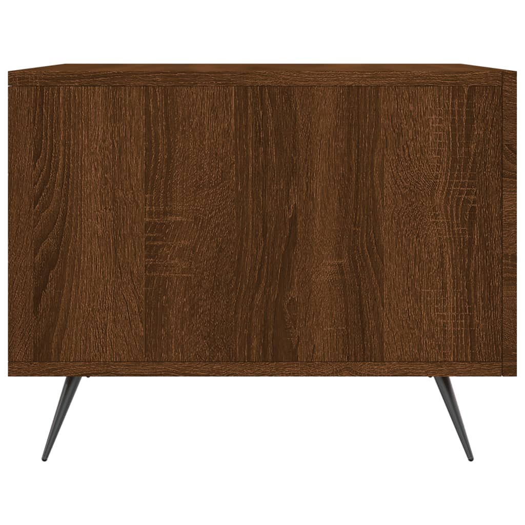vidaXL Coffee Table Brown Oak 50x50x40 cm Engineered Wood