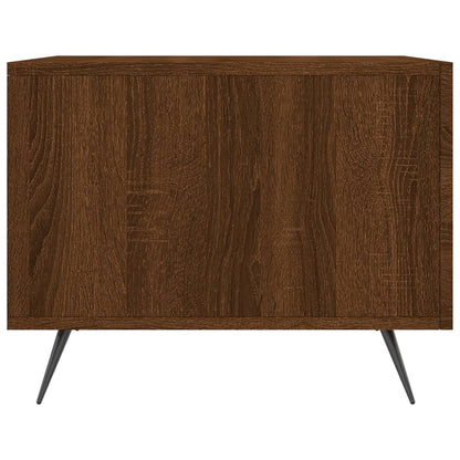 vidaXL Coffee Table Brown Oak 50x50x40 cm Engineered Wood