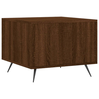 vidaXL Coffee Table Brown Oak 50x50x40 cm Engineered Wood