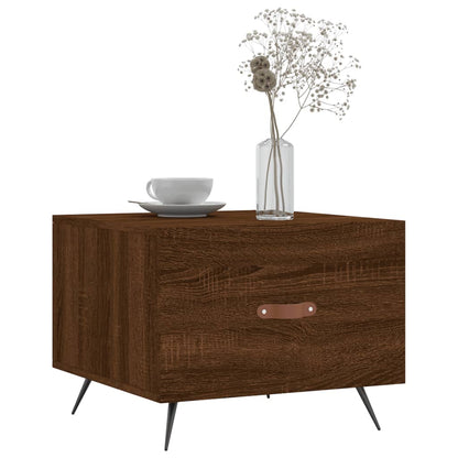 vidaXL Coffee Tables 2 pcs Brown Oak 50x50x40 cm Engineered Wood
