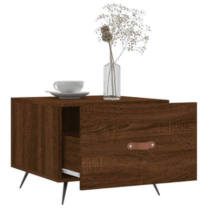 vidaXL Coffee Tables 2 pcs Brown Oak 50x50x40 cm Engineered Wood