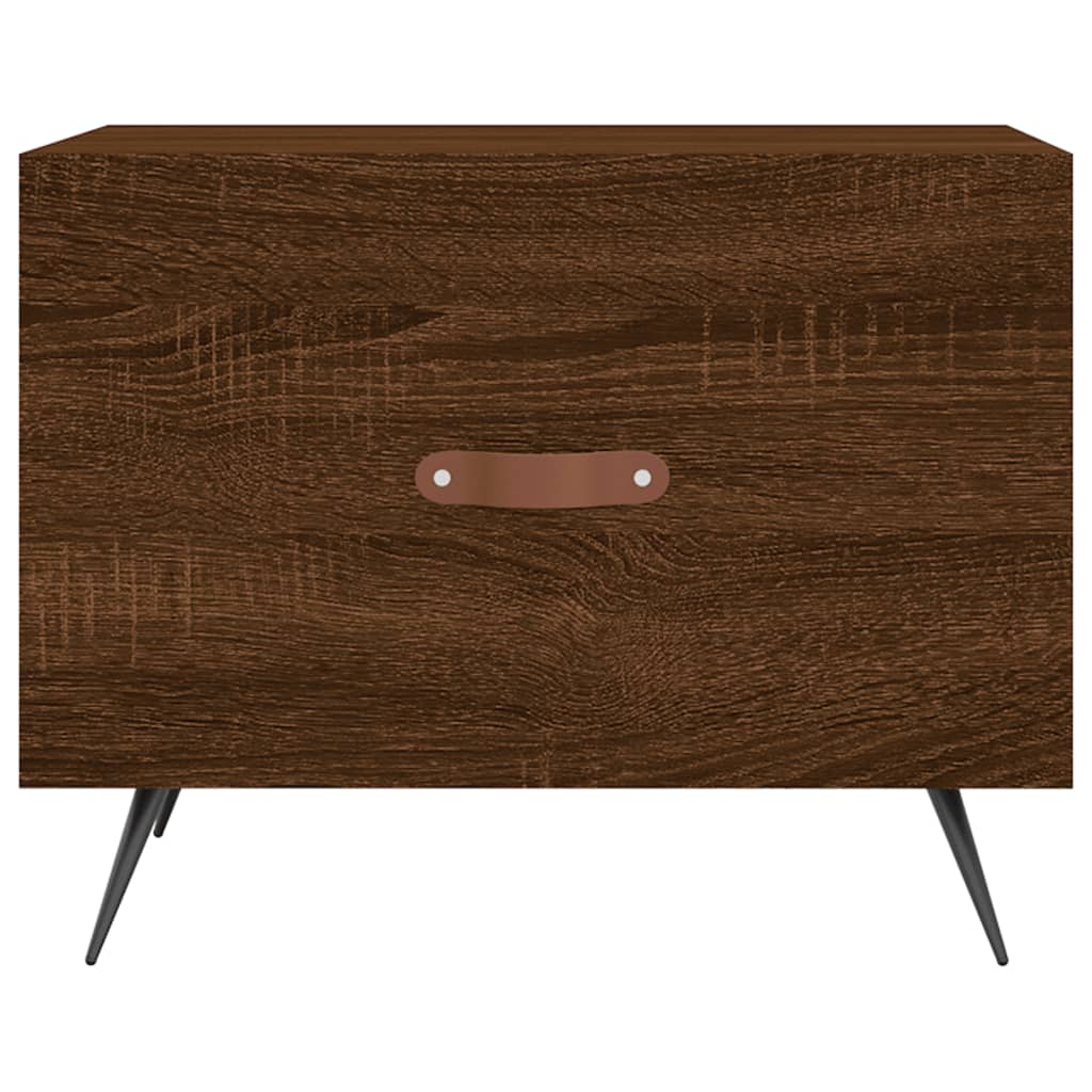 vidaXL Coffee Tables 2 pcs Brown Oak 50x50x40 cm Engineered Wood