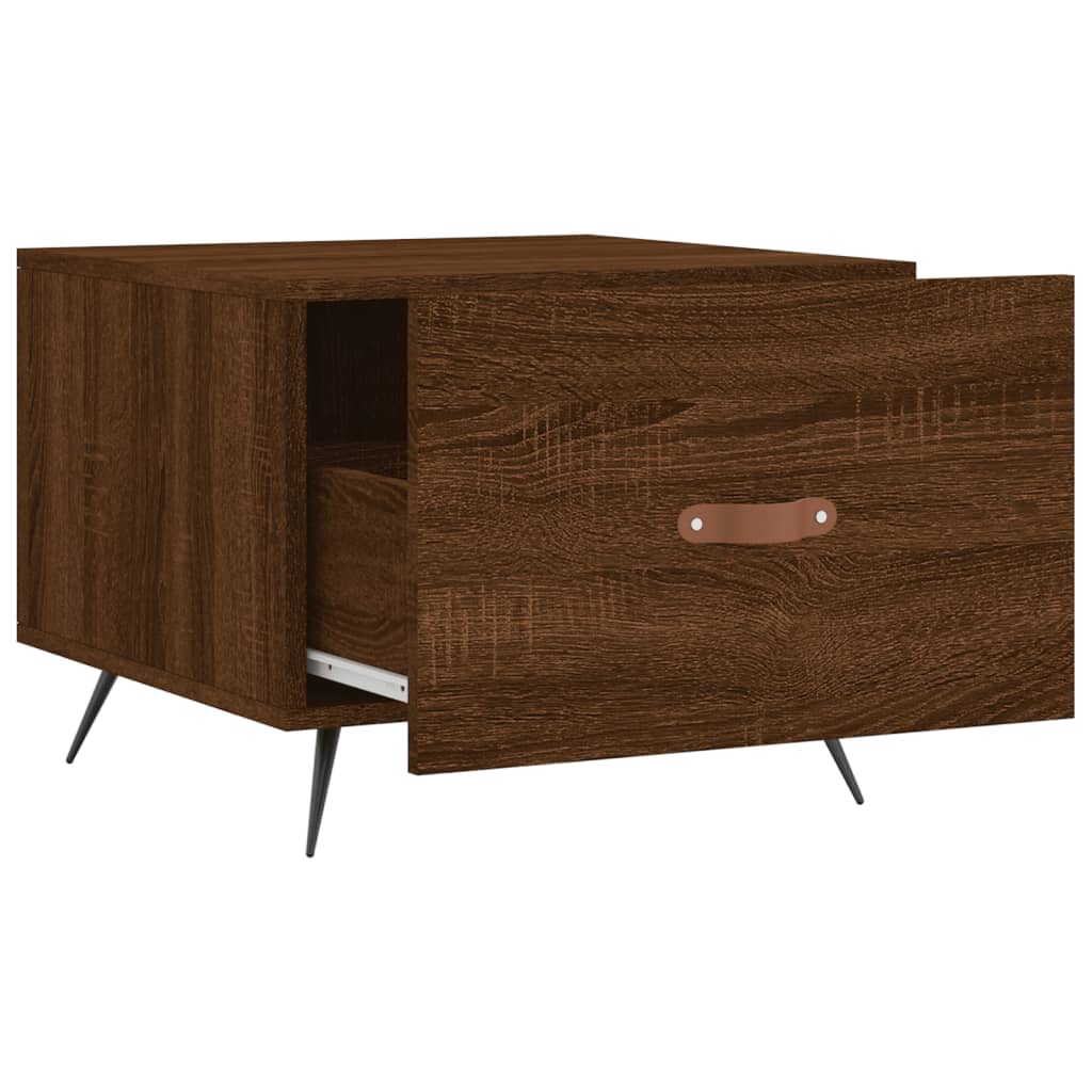 vidaXL Coffee Tables 2 pcs Brown Oak 50x50x40 cm Engineered Wood