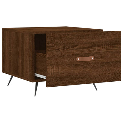 vidaXL Coffee Tables 2 pcs Brown Oak 50x50x40 cm Engineered Wood