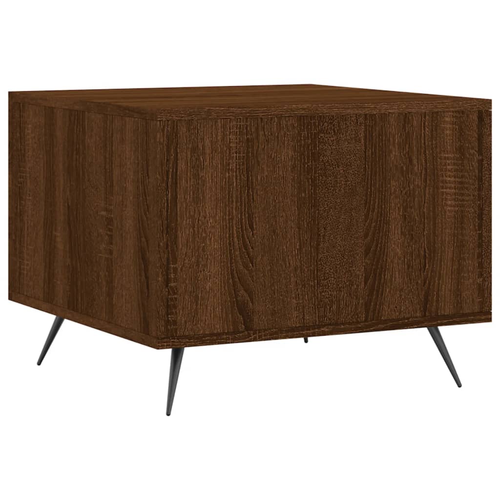 vidaXL Coffee Tables 2 pcs Brown Oak 50x50x40 cm Engineered Wood