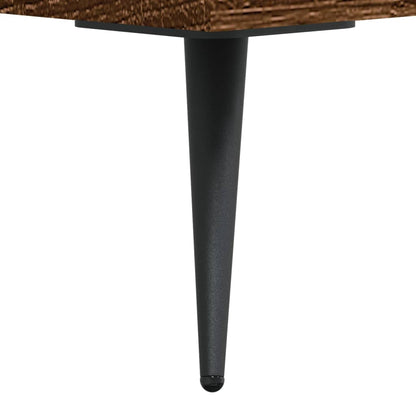 vidaXL Coffee Tables 2 pcs Brown Oak 50x50x40 cm Engineered Wood