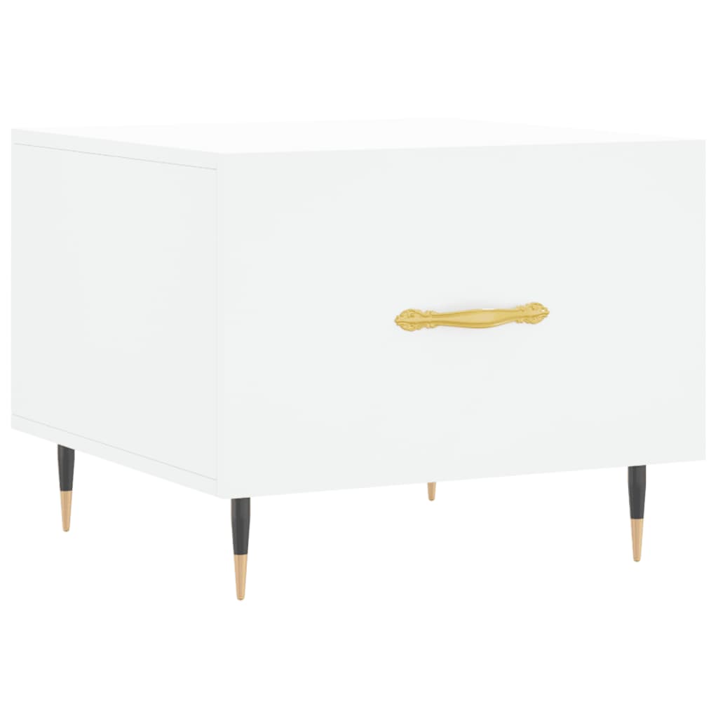 vidaXL Coffee Table White 50x50x40 cm Engineered Wood