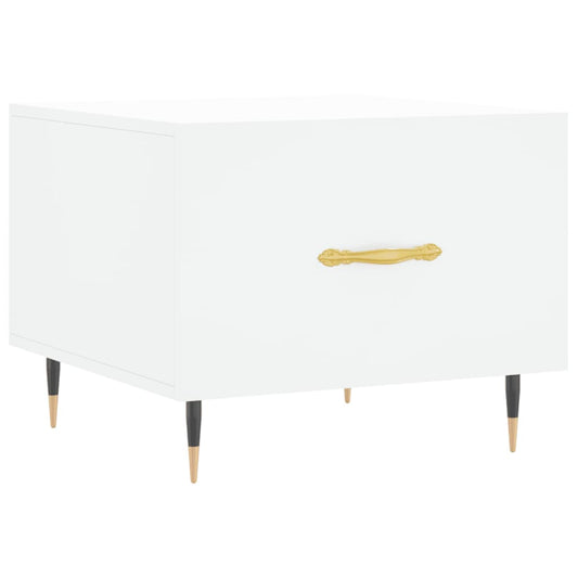 vidaXL Coffee Table White 50x50x40 cm Engineered Wood