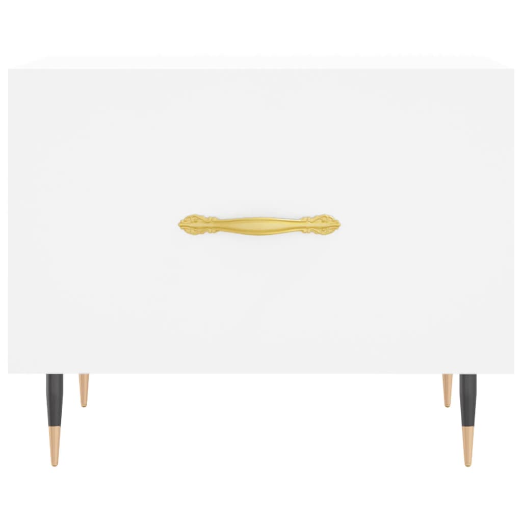 vidaXL Coffee Table White 50x50x40 cm Engineered Wood