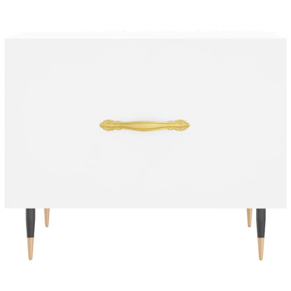 vidaXL Coffee Table White 50x50x40 cm Engineered Wood
