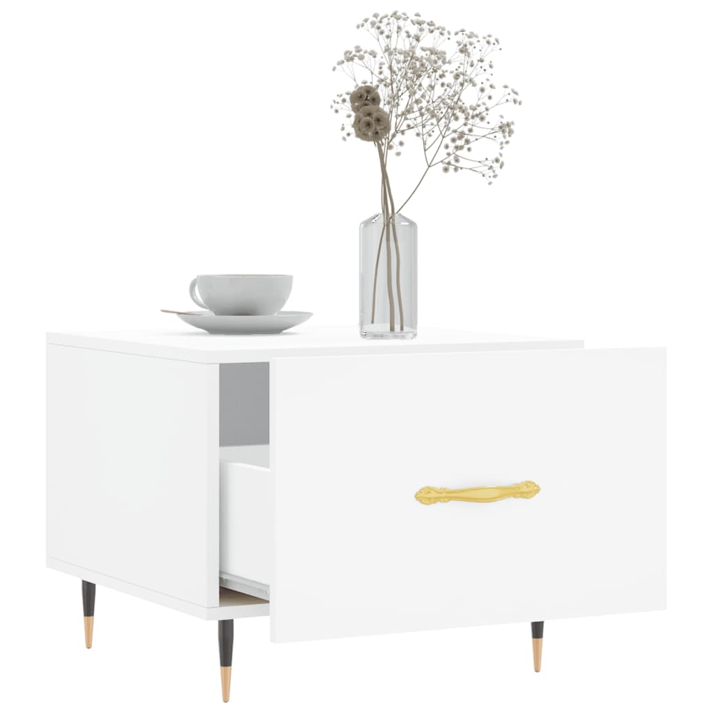 vidaXL Coffee Tables 2 pcs White 50x50x40 cm Engineered Wood