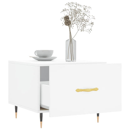 vidaXL Coffee Tables 2 pcs White 50x50x40 cm Engineered Wood