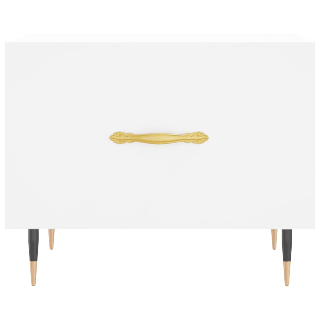 vidaXL Coffee Tables 2 pcs White 50x50x40 cm Engineered Wood