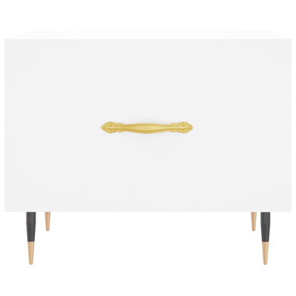 vidaXL Coffee Tables 2 pcs White 50x50x40 cm Engineered Wood