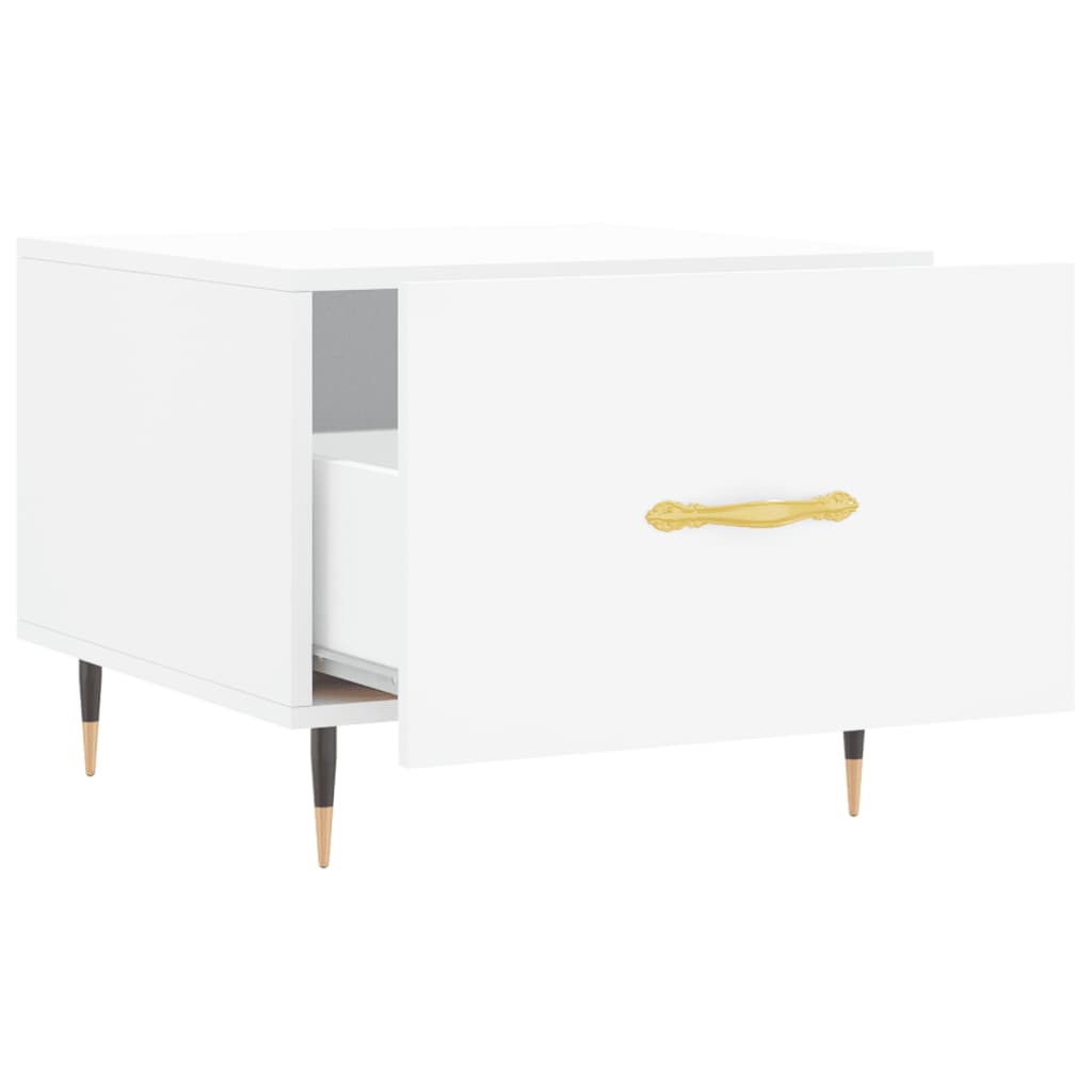 vidaXL Coffee Tables 2 pcs White 50x50x40 cm Engineered Wood