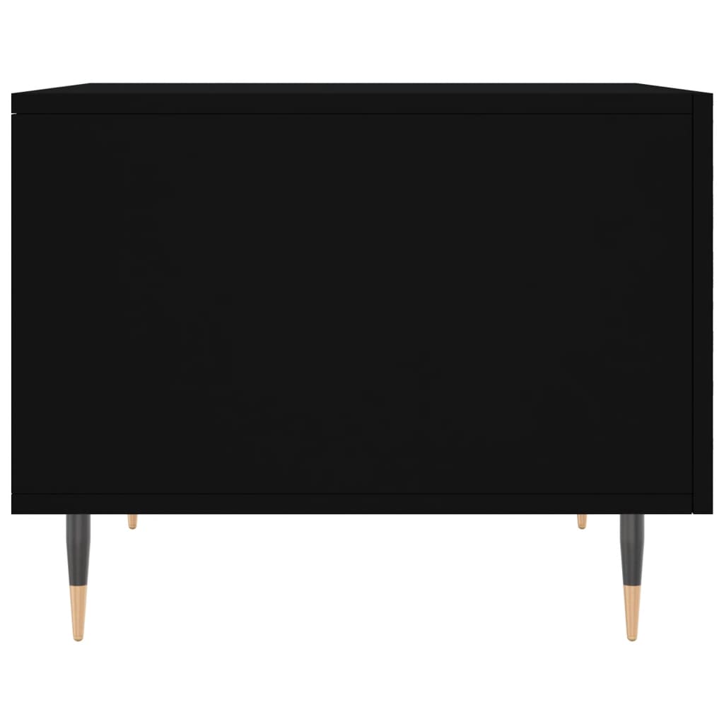vidaXL Coffee Table Black 50x50x40 cm Engineered Wood
