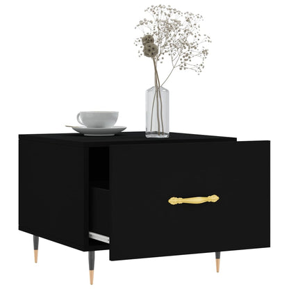 vidaXL Coffee Tables 2 pcs Black 50x50x40 cm Engineered Wood