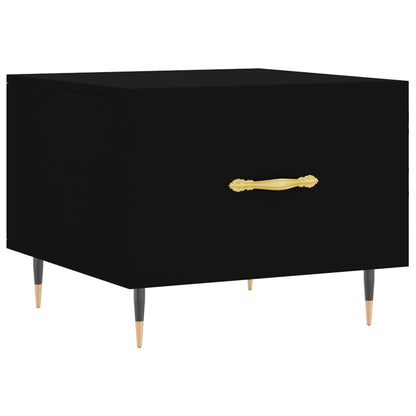 vidaXL Coffee Tables 2 pcs Black 50x50x40 cm Engineered Wood