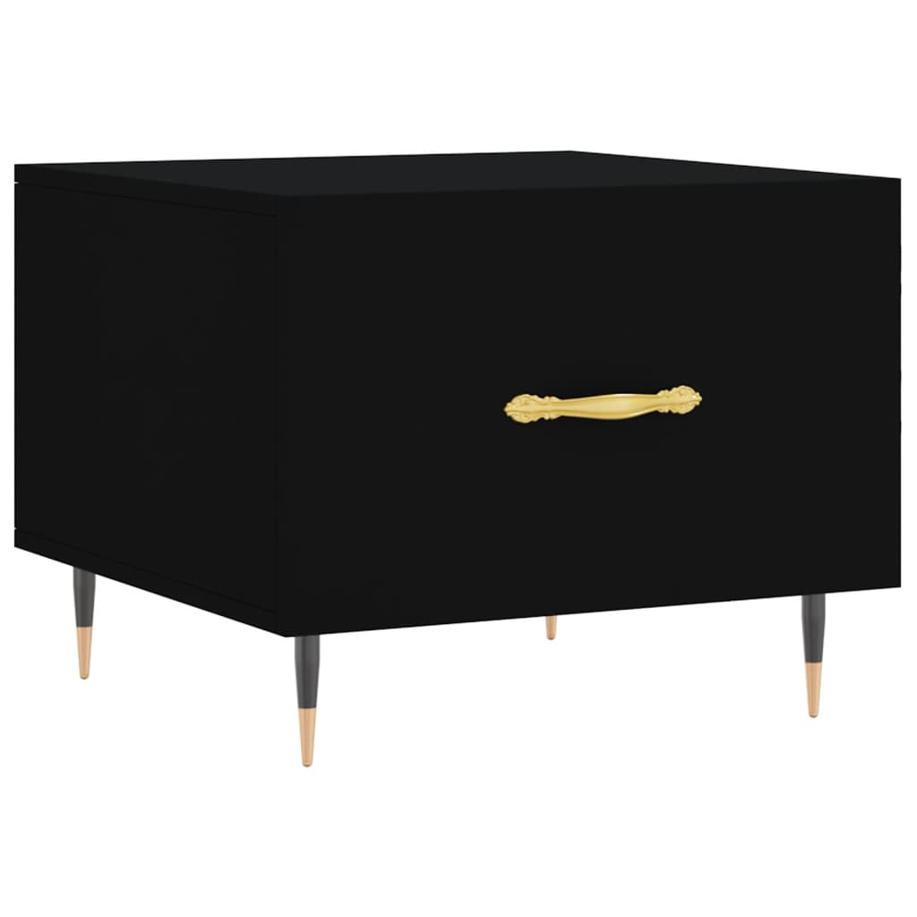 vidaXL Coffee Tables 2 pcs Black 50x50x40 cm Engineered Wood