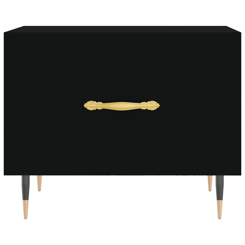 vidaXL Coffee Tables 2 pcs Black 50x50x40 cm Engineered Wood