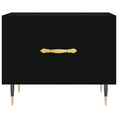 vidaXL Coffee Tables 2 pcs Black 50x50x40 cm Engineered Wood