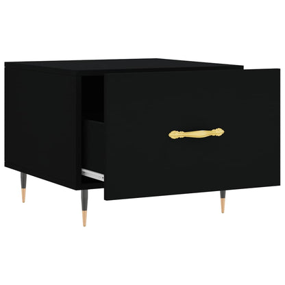 vidaXL Coffee Tables 2 pcs Black 50x50x40 cm Engineered Wood