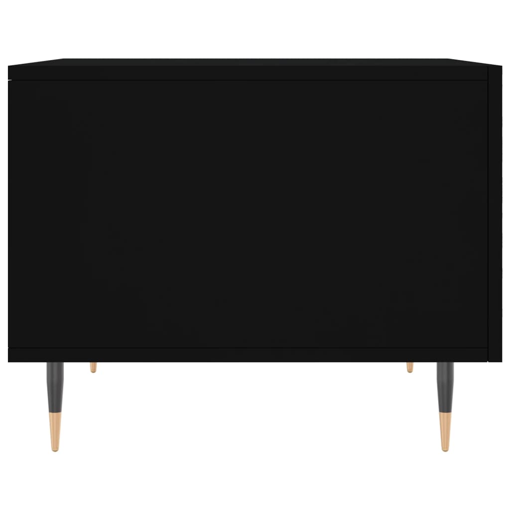 vidaXL Coffee Tables 2 pcs Black 50x50x40 cm Engineered Wood