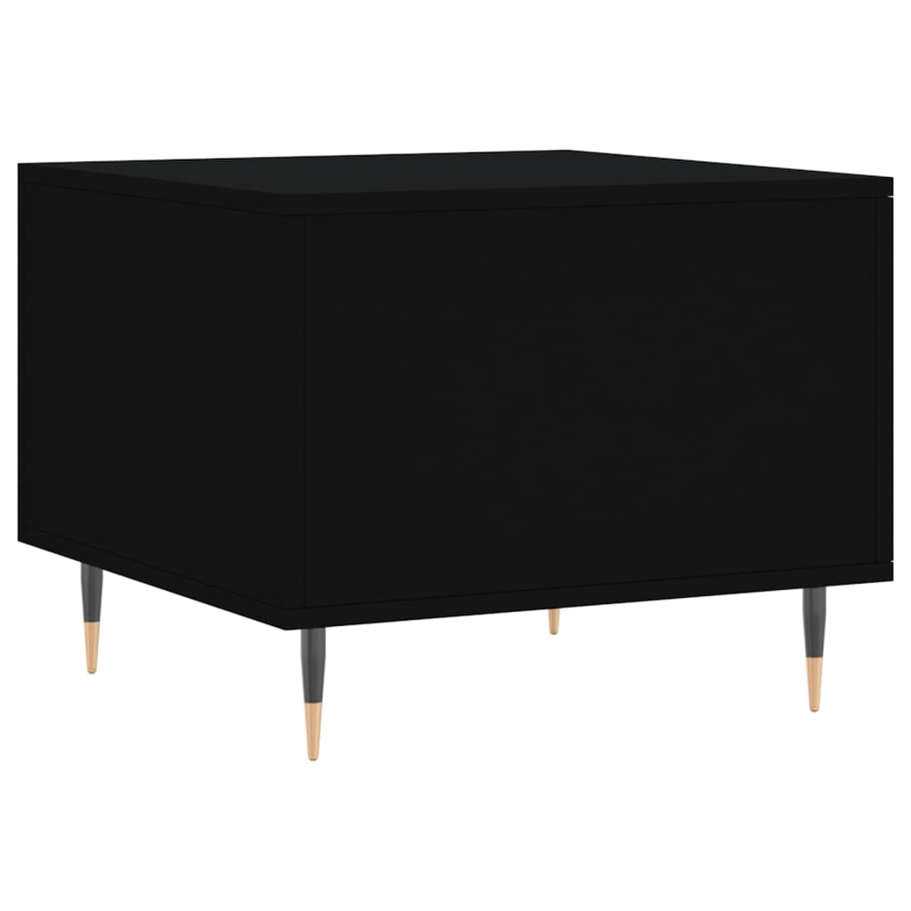 vidaXL Coffee Tables 2 pcs Black 50x50x40 cm Engineered Wood