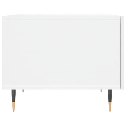 vidaXL Coffee Table High Gloss White 50x50x40 cm Engineered Wood