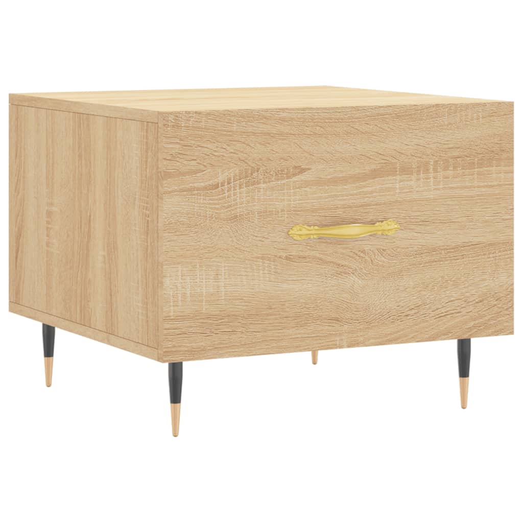 vidaXL Coffee Table Sonoma Oak 50x50x40 cm Engineered Wood