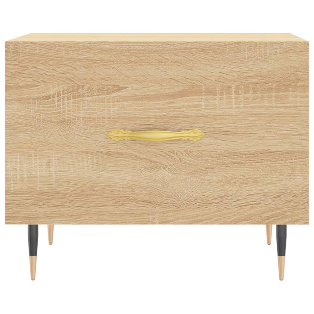 vidaXL Coffee Table Sonoma Oak 50x50x40 cm Engineered Wood