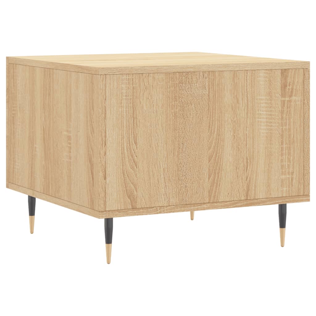 vidaXL Coffee Table Sonoma Oak 50x50x40 cm Engineered Wood