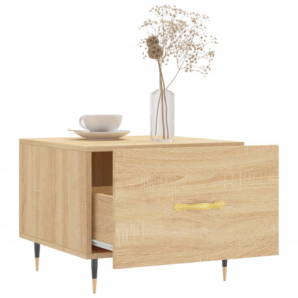 vidaXL Coffee Tables 2 pcs Sonoma Oak 50x50x40 cm Engineered Wood