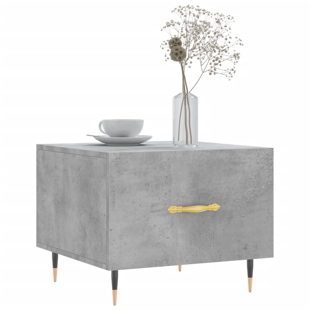 vidaXL Coffee Tables 2 pcs Concrete Grey 50x50x40 cm Engineered Wood