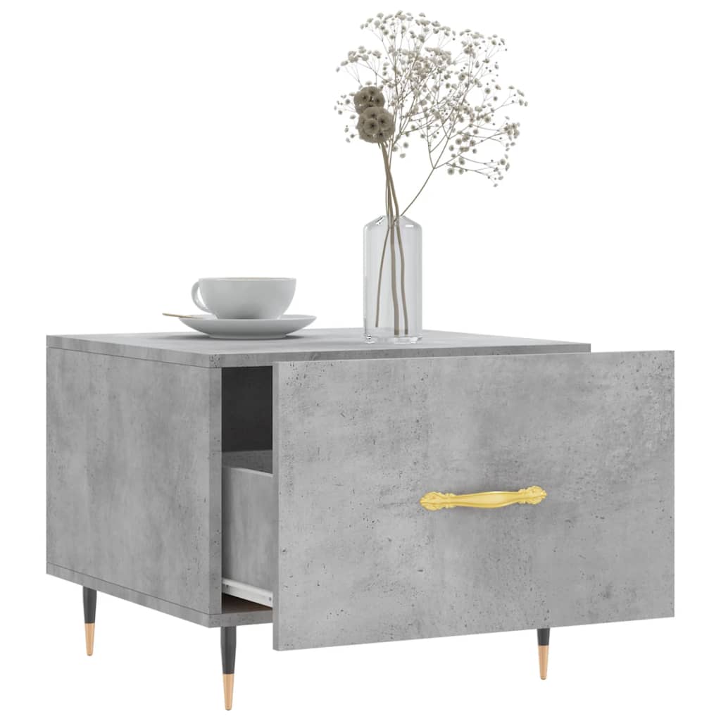 vidaXL Coffee Tables 2 pcs Concrete Grey 50x50x40 cm Engineered Wood