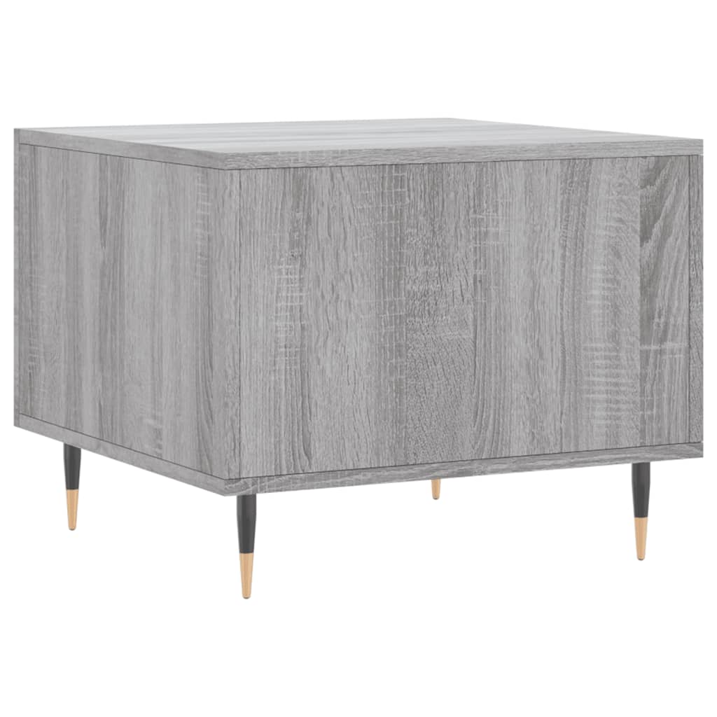 vidaXL Coffee Table Grey Sonoma 50x50x40 cm Engineered Wood