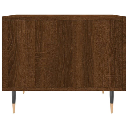 vidaXL Coffee Table Brown Oak 50x50x40 cm Engineered Wood