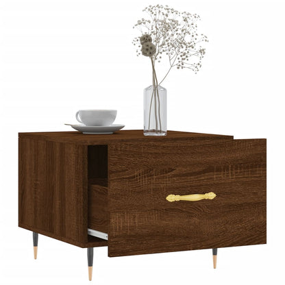 vidaXL Coffee Tables 2 pcs Brown Oak 50x50x40 cm Engineered Wood