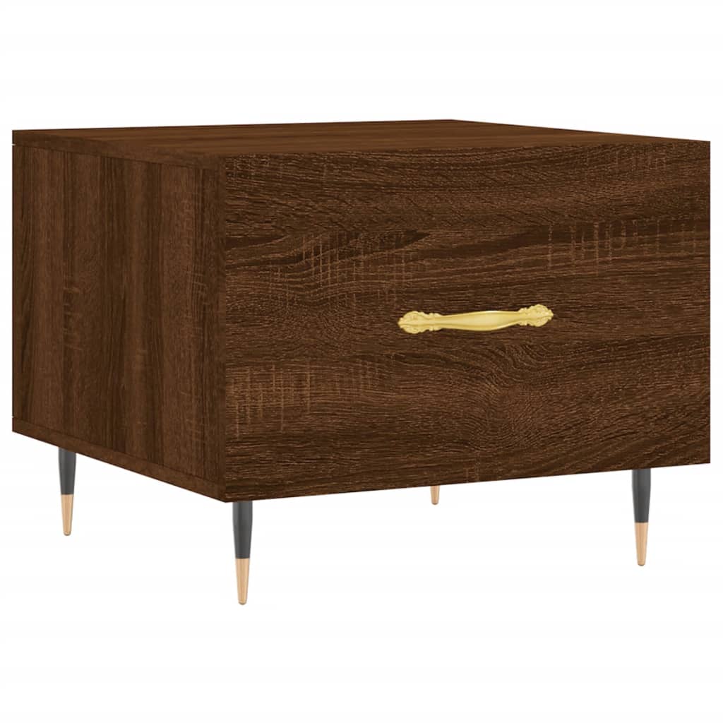 vidaXL Coffee Tables 2 pcs Brown Oak 50x50x40 cm Engineered Wood