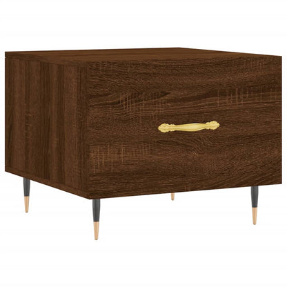 vidaXL Coffee Tables 2 pcs Brown Oak 50x50x40 cm Engineered Wood