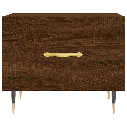 vidaXL Coffee Tables 2 pcs Brown Oak 50x50x40 cm Engineered Wood