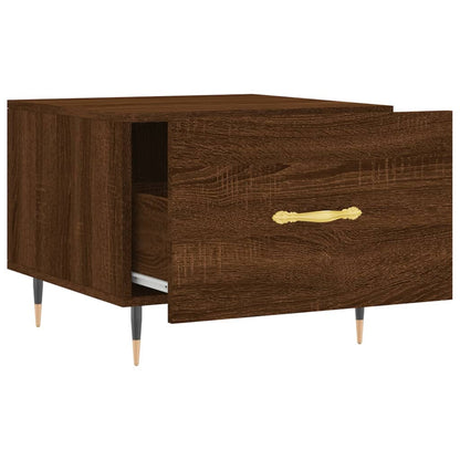 vidaXL Coffee Tables 2 pcs Brown Oak 50x50x40 cm Engineered Wood