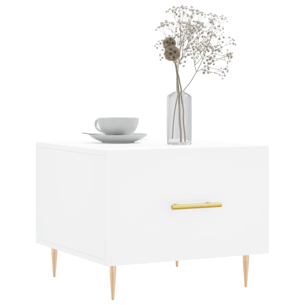 vidaXL Coffee Tables 2 pcs White 50x50x40 cm Engineered Wood