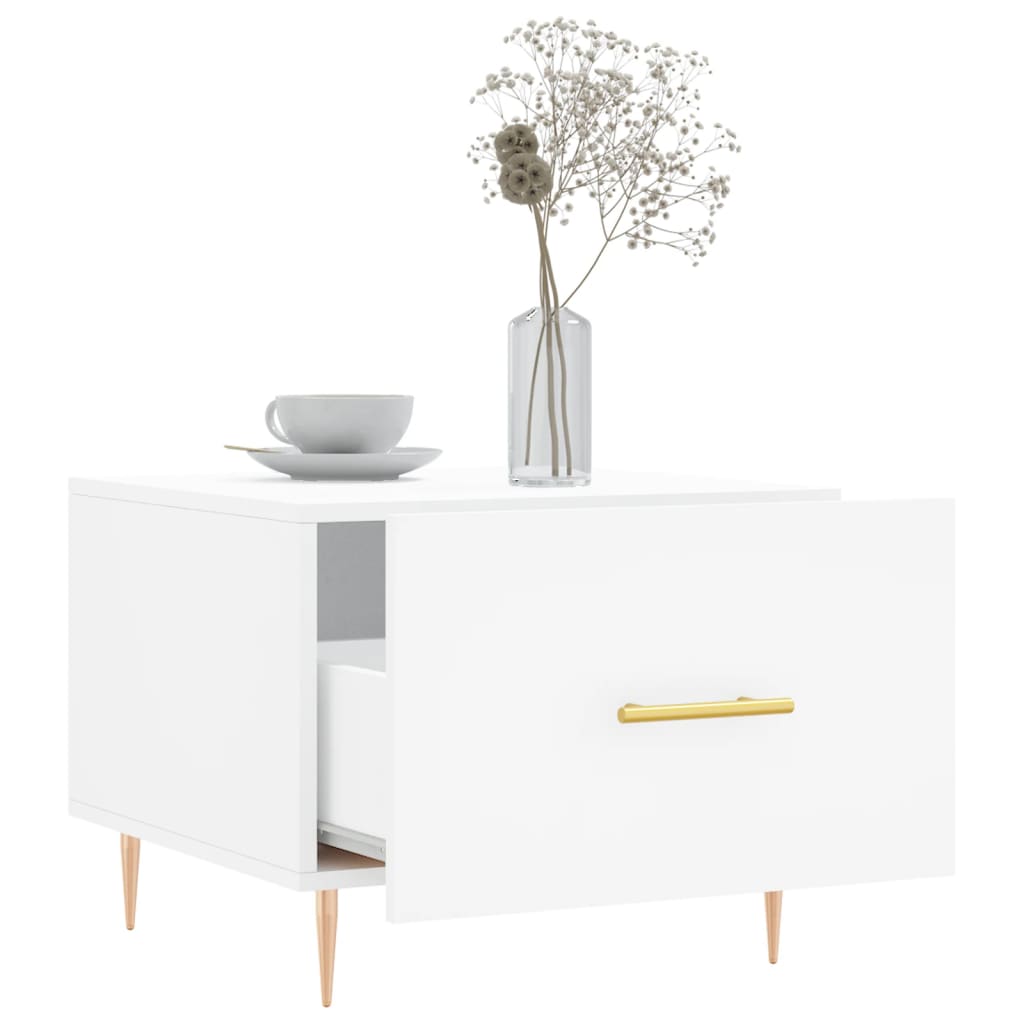 vidaXL Coffee Tables 2 pcs White 50x50x40 cm Engineered Wood