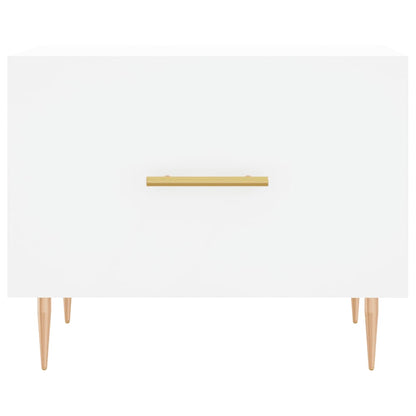 vidaXL Coffee Tables 2 pcs White 50x50x40 cm Engineered Wood