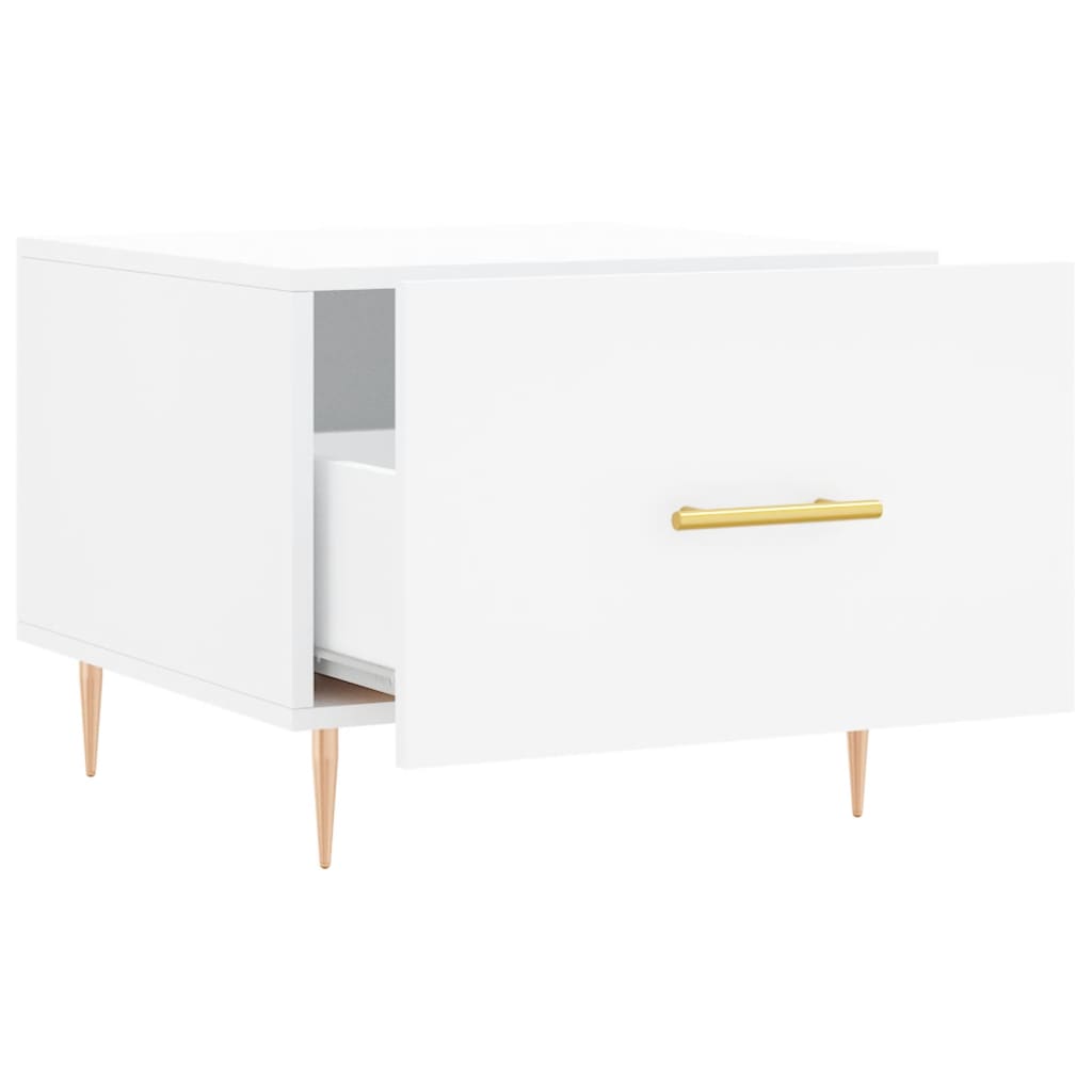 vidaXL Coffee Tables 2 pcs White 50x50x40 cm Engineered Wood