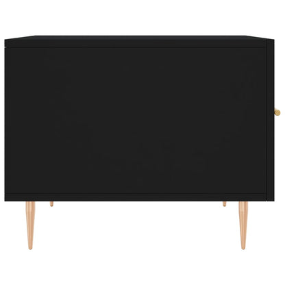 vidaXL Coffee Table Black 50x50x40 cm Engineered Wood